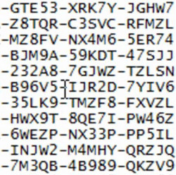 liste clefs activation