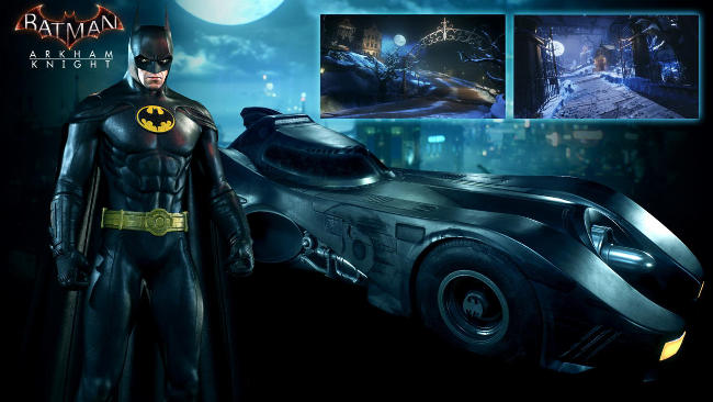 batman arkham knight batmobile burton dlc