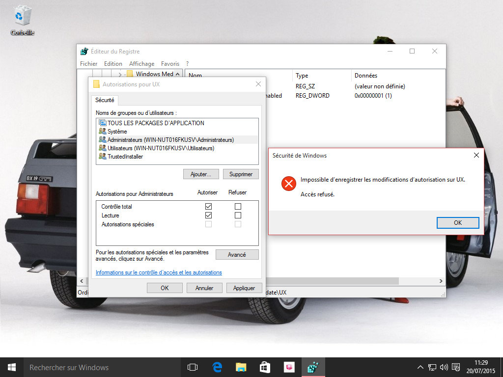 Et pas plus de succès