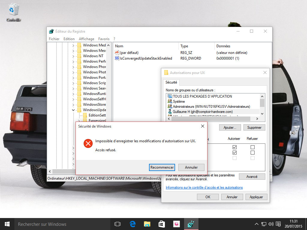 Et encore moins le droit