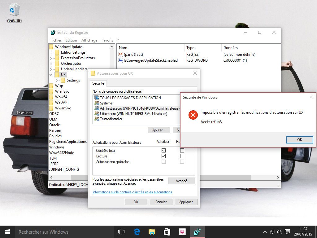 Toujours pas le droit