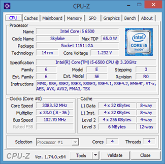 cpuz 6500 oc