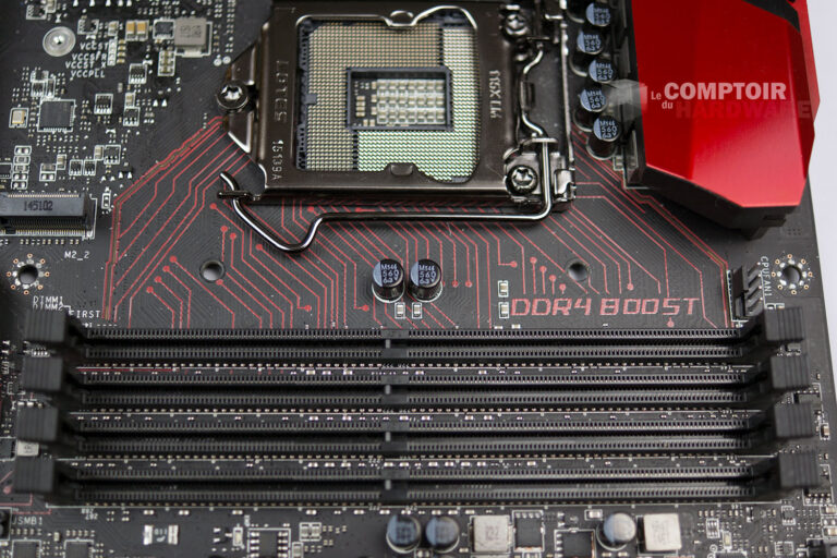 Slots DDR4 MSI Z170A Gaming M7