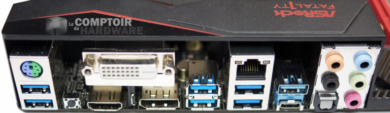 Rear panel Asrock Z170 Gaming K6+