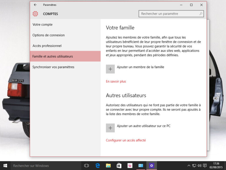 Créer un second compte