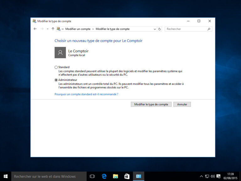 Créer un second compte