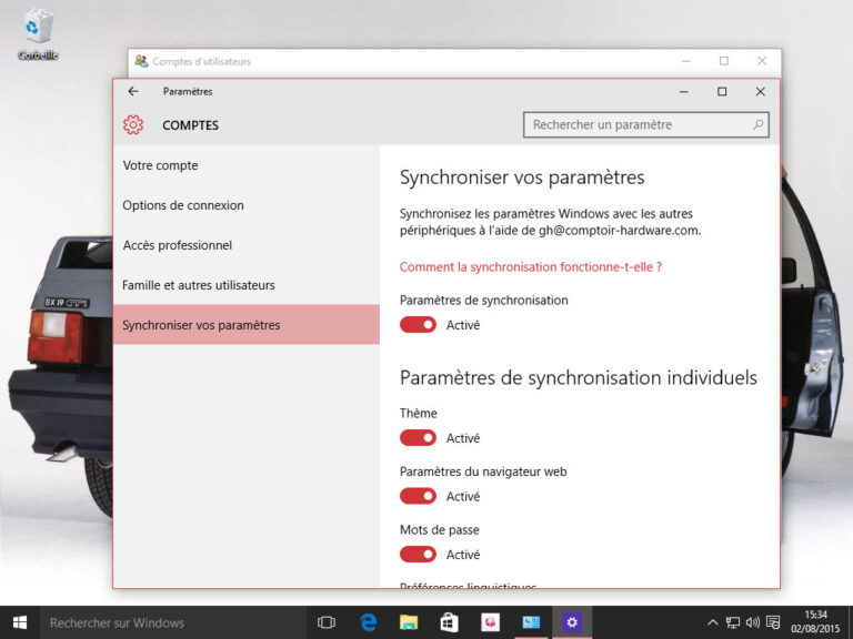 Synchronisez vos montres !