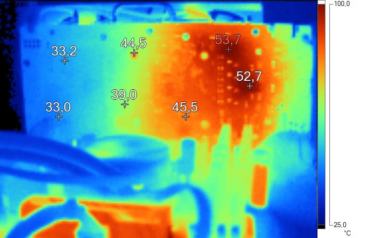Imagerie thermique MSI GTX 950 Gaming au repos