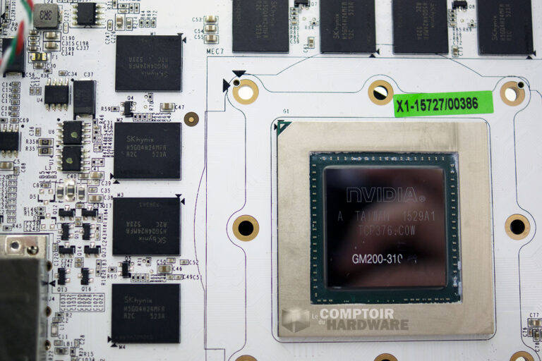 KFA² 980 Ti HOF : GPU et mémoire