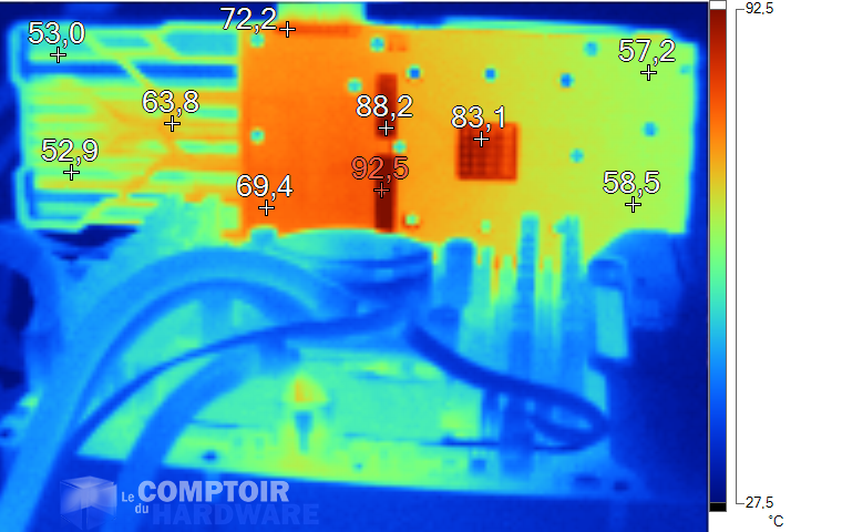 Image thermique Sapphire R9 Fury Tri-X OC en charge