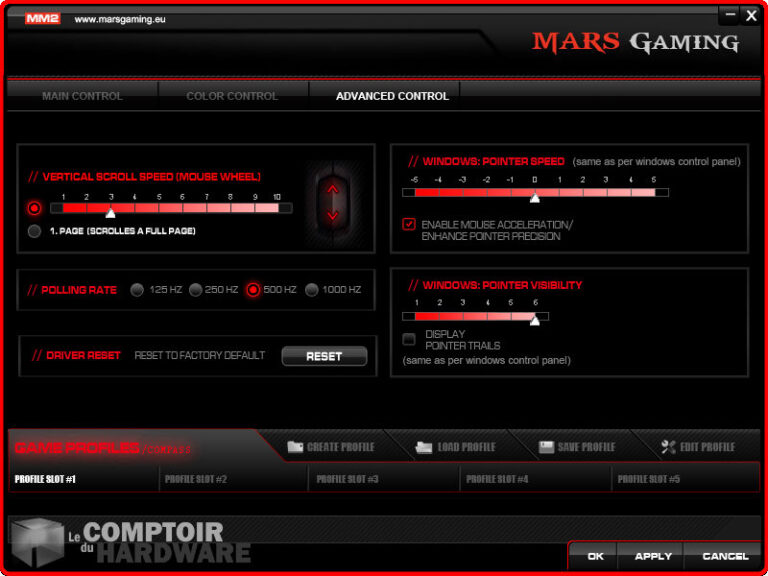 Dernière page du soft !