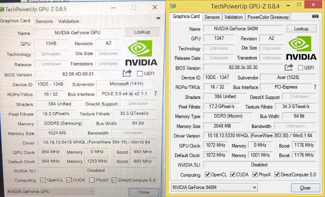 microsoft surface book gpu z