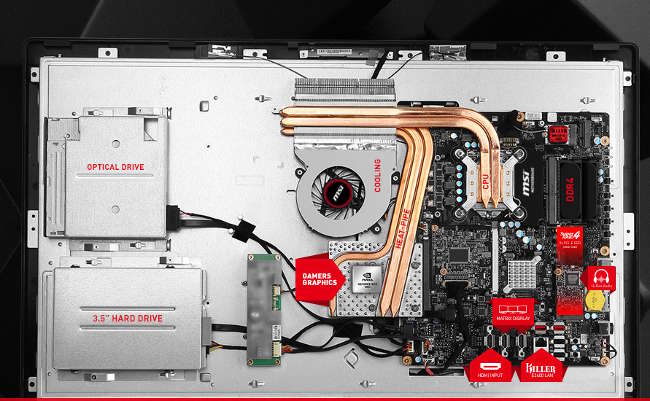 msi gaming 27 aio inside