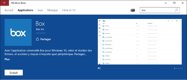 windows 10 box app
