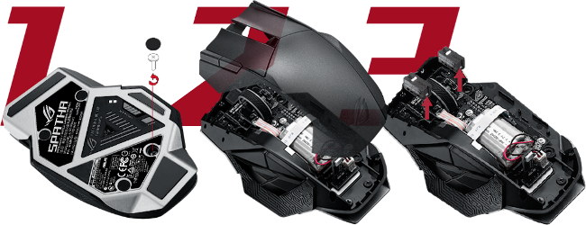 asus rog spatha demontage