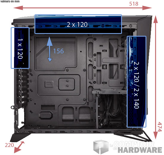 corsair spec alpha dimension