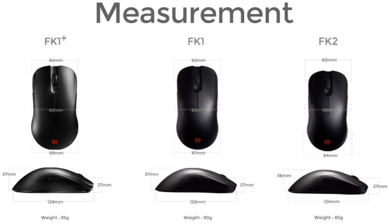 dimensions des zowie fk