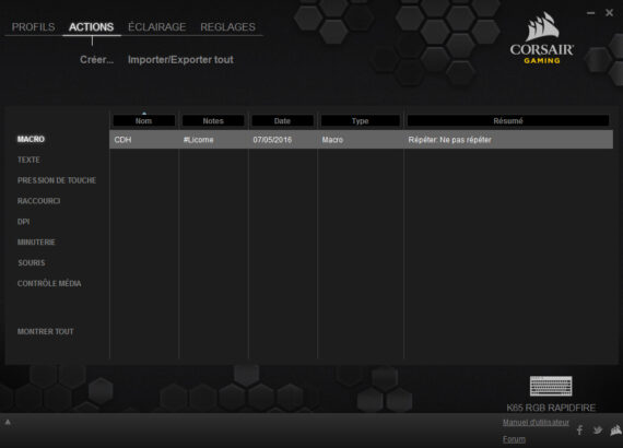 Corsair K65 RGB RAPIDFIRE