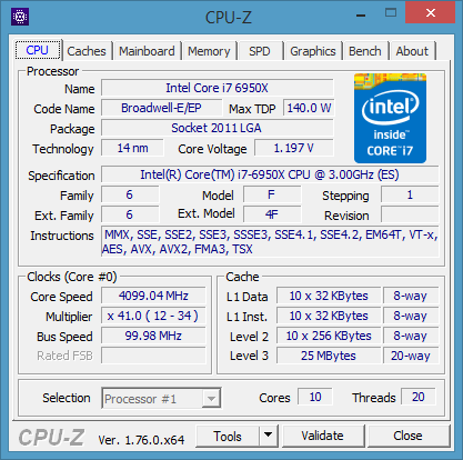 overclocking Core i7-6950X