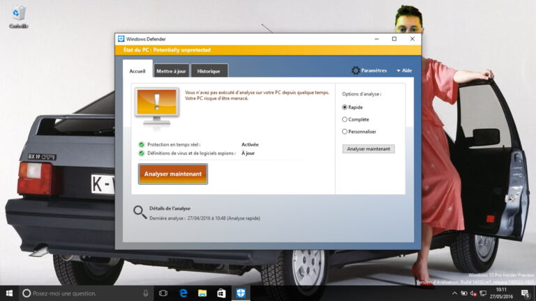 Windows Defender tout seul