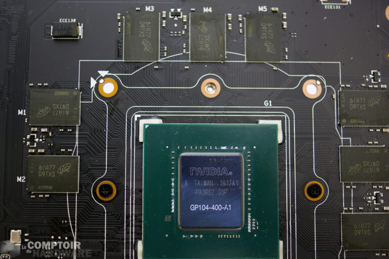 Asus GTX 1080 Strix OC CPU et GDDR5X