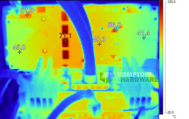 Image Thermique Asus GTX 1070 Strix Gaming OC en charge