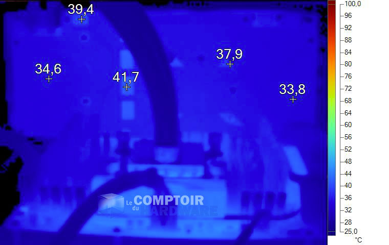 Image Thermique Asus GTX 1080 Strix Gaming OC au repos