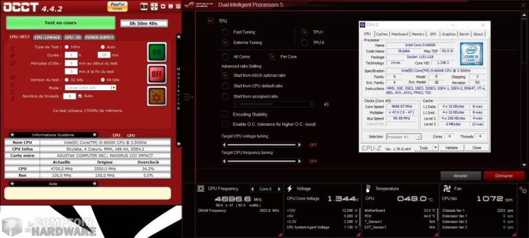 La validation de l'OC en auto