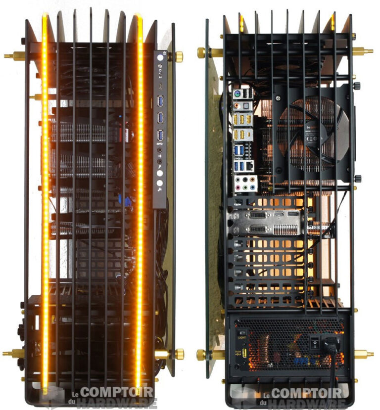 La façade et l'arrière du H-Frame 2.0