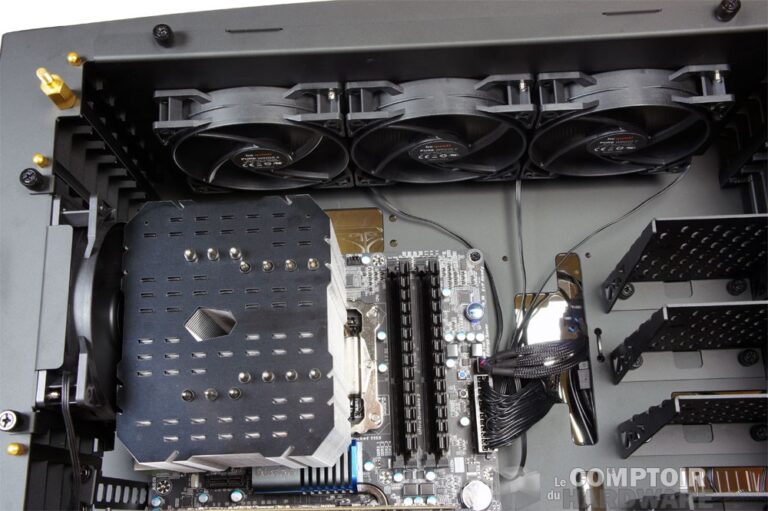 Les supports de ventilation en place - H-Frame 2.0