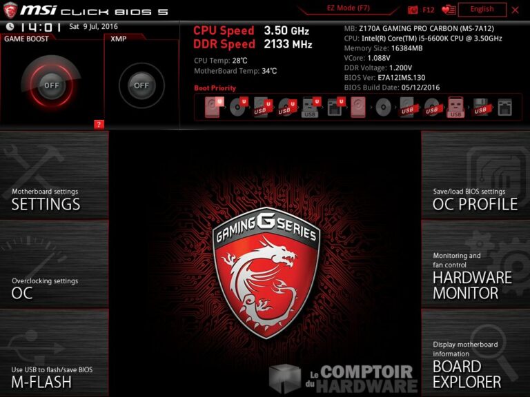 msi z170a gaming pro carbon bios intro t