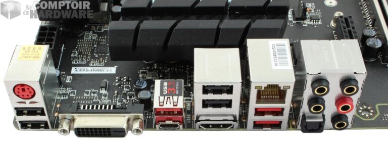 Le backpanel I/O