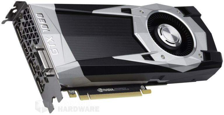 nvidia gtx1060 vue de trois quarts