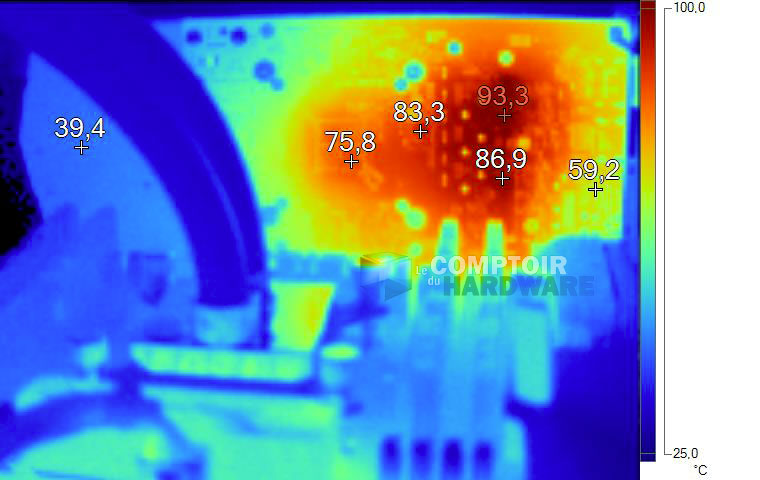Image thermique GTX 1060 FE en charge