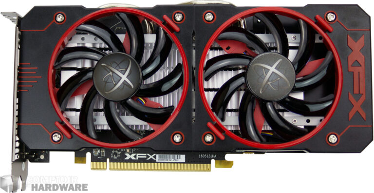 XFX RX 460 Double Dissipation : face avant