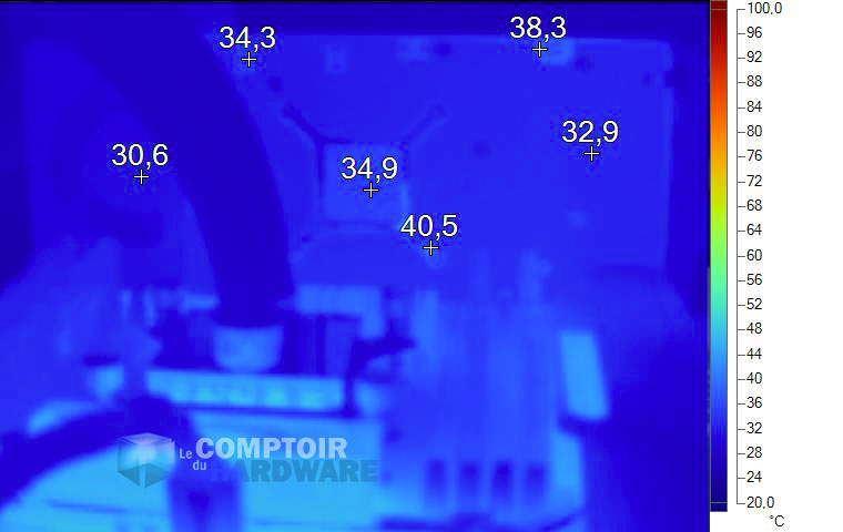 Imagerie thermique Sapphire RX 470 OC au repos