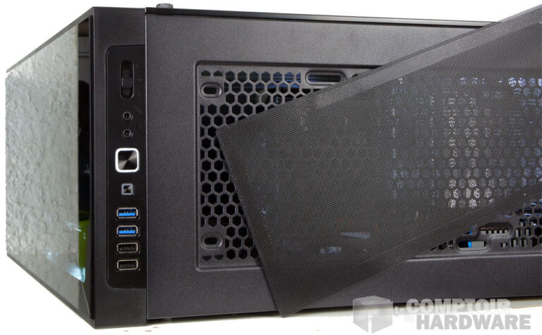 Front panel et filtre à poussière sur l'AI Crystal