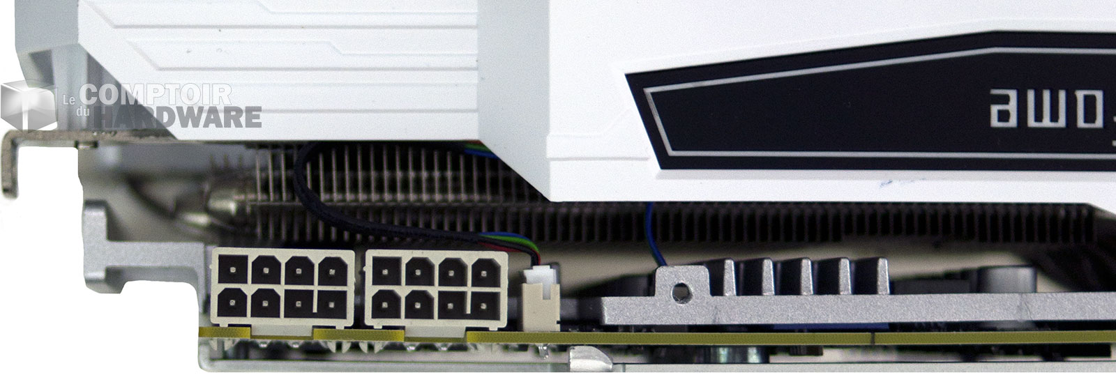 KFA² GTX 1070 Hall Of Fame : connecteurs d'alimentation