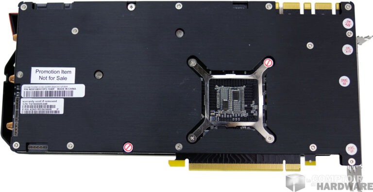 Gainward GTX 1080 Phoenix GLH : face arrière