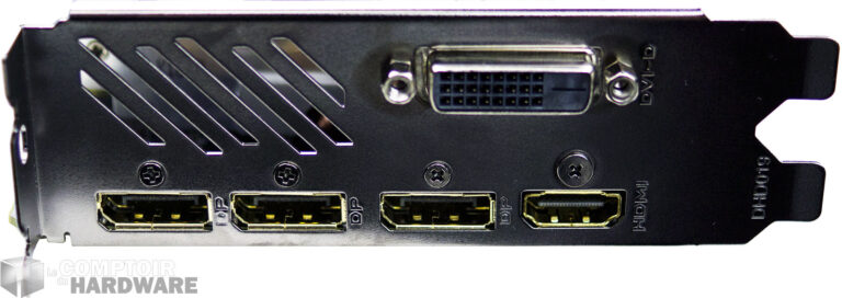 Gigabyte GTX 1080 G1 Gaming : connecteurs vidéo