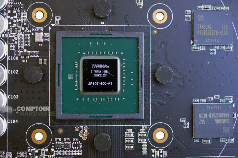 Zotac GTX 1050 Ti : mémoire et GP107