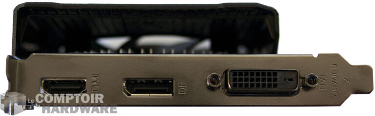 Zotac GTX 1050 Ti : connecteurs vidéo