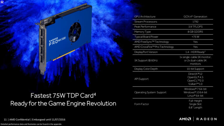 AMD Radeon Pro WX 5100