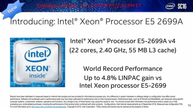 broadwell xeon e5 2699a v4