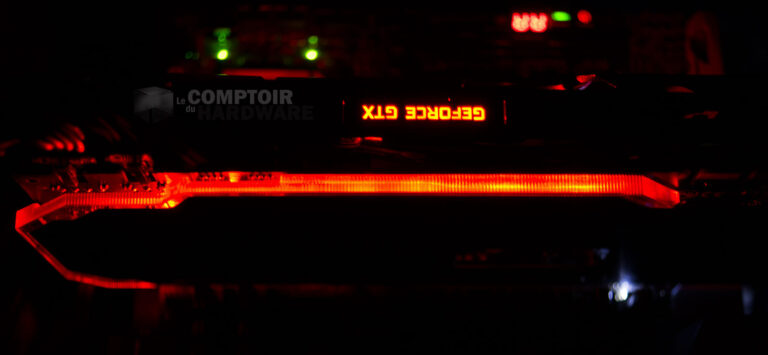 Rétroéclairage LED de la backplate