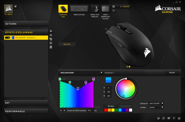 Corsair Utility Engine - Eclairage avancé