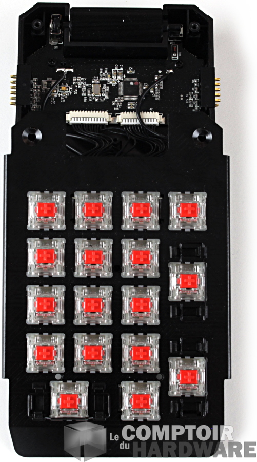 Le pavé numérique démonté