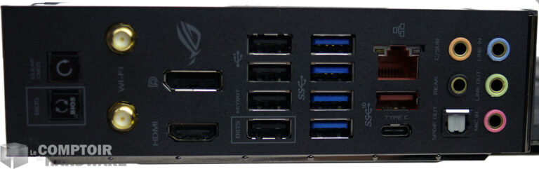 Asus Maximus IX Formula : rear panel