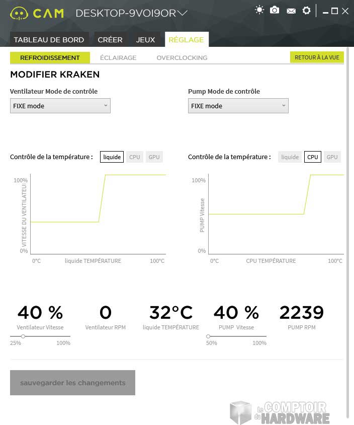 Les réglages de base
