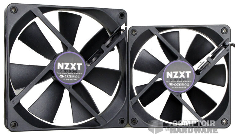 L'arrière des deux ventilateurs